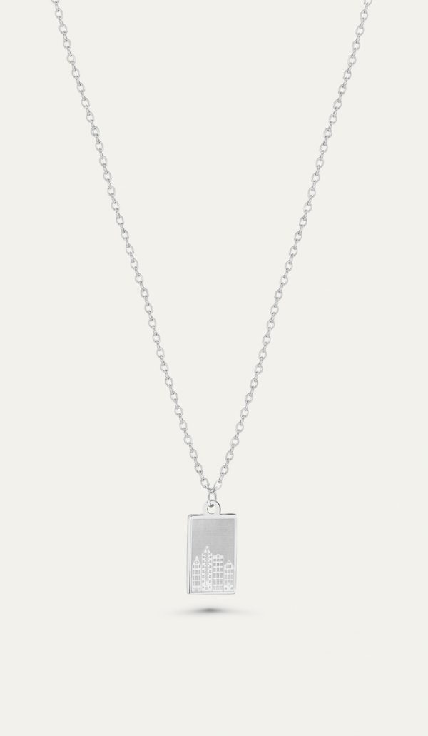 Amsterdam canalhouse ketting zilver