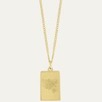 Citymap Amsterdam – cut-out square ketting
