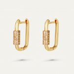 Basic square earrings – goud