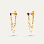 Blackstone double-chain – earrings