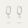 oval heart earrings