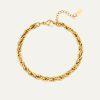 twisted chain bracelet goud