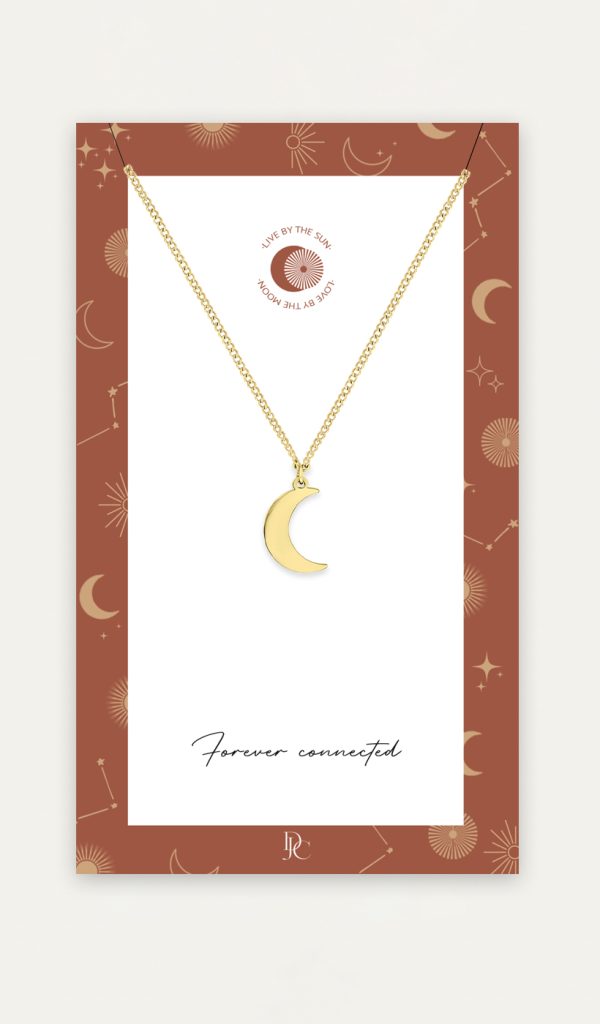 forever connected moon necklace