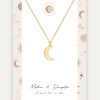 mother daughter moon necklace