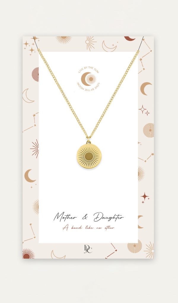 mother daughter sunshine necklace