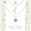 moon sunshine necklace set