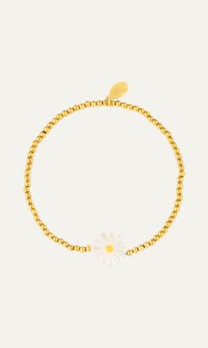 Daisy flower beads bracelet