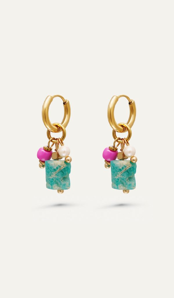 Ocean stone earrings