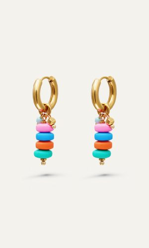 Colorful four earrings