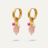 Rose pink earrings