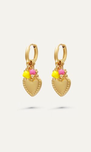 Heart of gold earrings