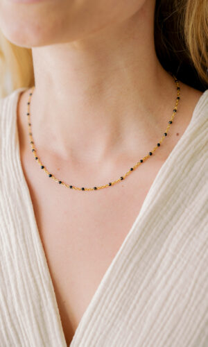 Black beads - ketting