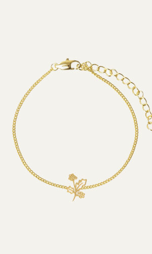 Birthflower armband - December
