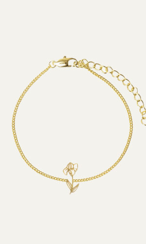 Birthflower armband - Februari