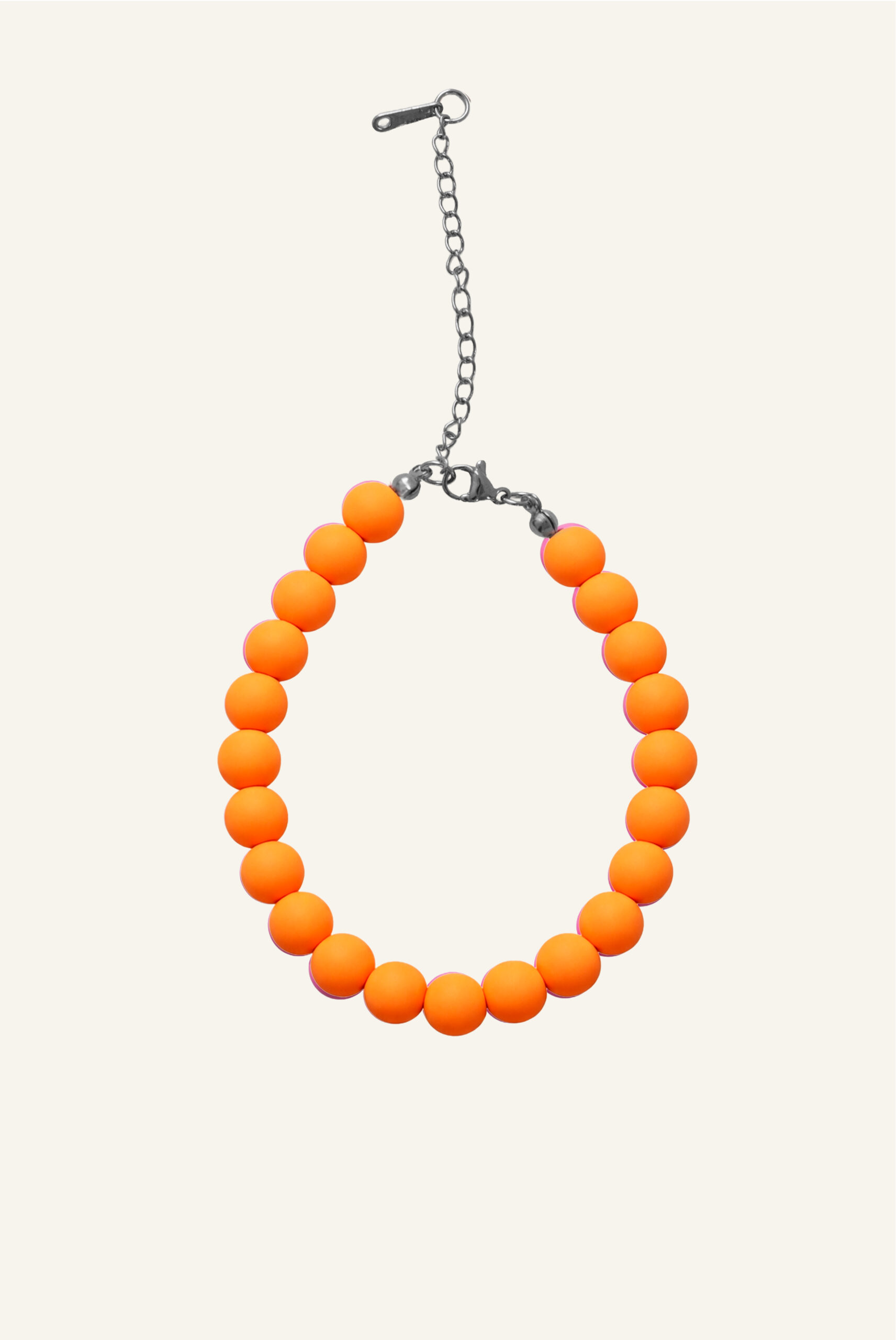 MATTE KRALEN ARMBAND_ORANJE_ZIVLER