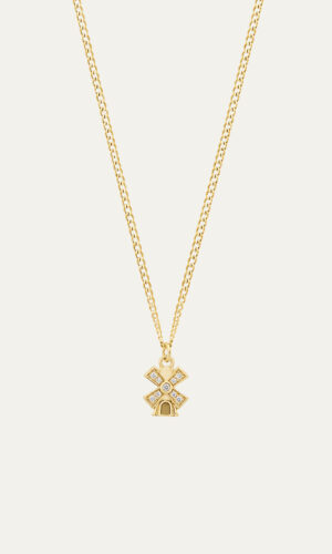 Windmolen met strass - ketting