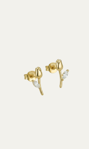 Tulp met strass - studs