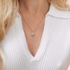 Paarse tulpen ketting van Dutch Jewelry Company